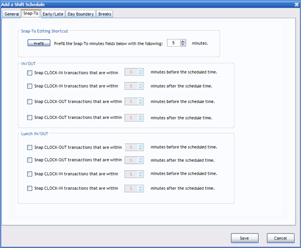 Snap-To screen Snap-To screen